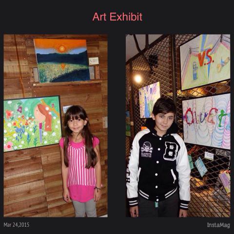 Owen and Ella 公益畫展
