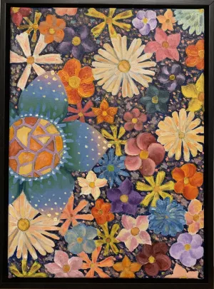  5F / 油彩 / 6000元  購買請洽 jenny@albin.net  ＊本次義賣所得將捐給關愛之家婦幼部及作為ELLA的溜冰訓練基金。