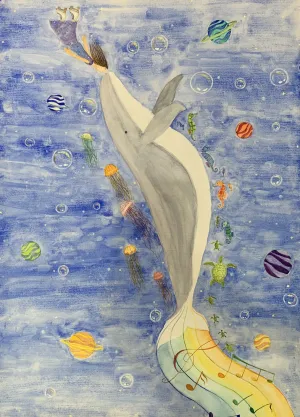  4K / 水彩 / 4500元  購買請洽 jenny@albin.net  ＊本次義賣所得將捐給關愛之家婦幼部及作為ELLA的溜冰訓練基金。